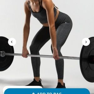 Gymshark adapt marl seamless leggings size small in black